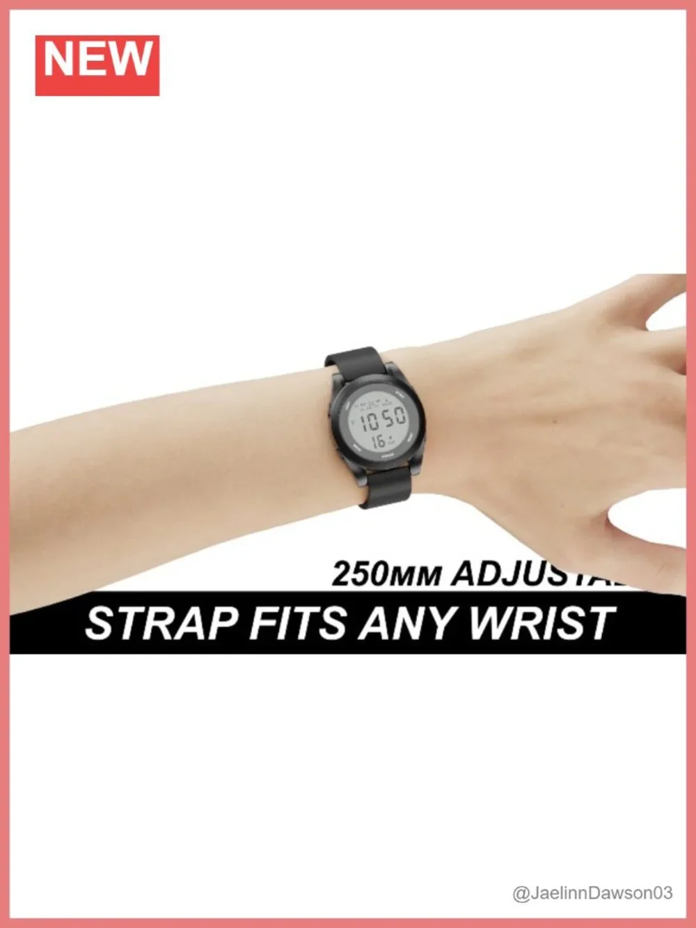 Water Resistant Digital Sports Watch with EL Backlight